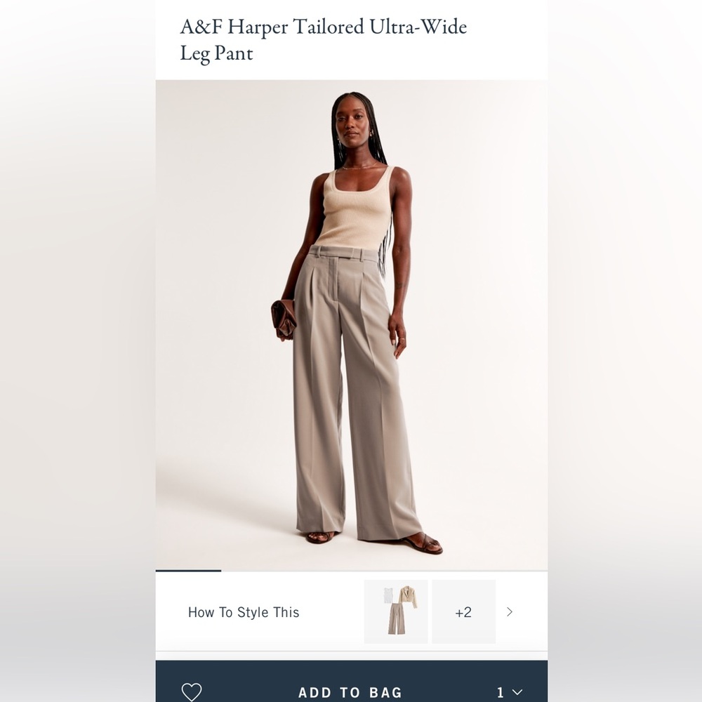 Abercrombie Tan Trouser (XL L)